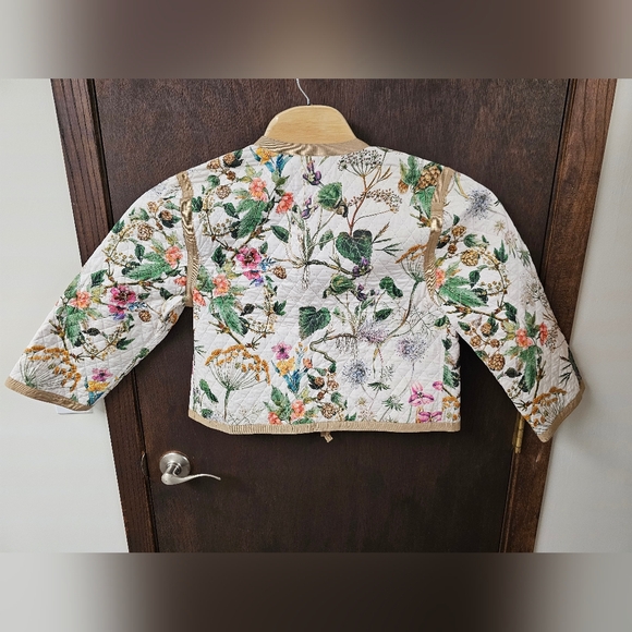 NWT CARA CARA Marissa Jacket in Whimsical Ivory / Khaki Medium - Picture 6 of 10